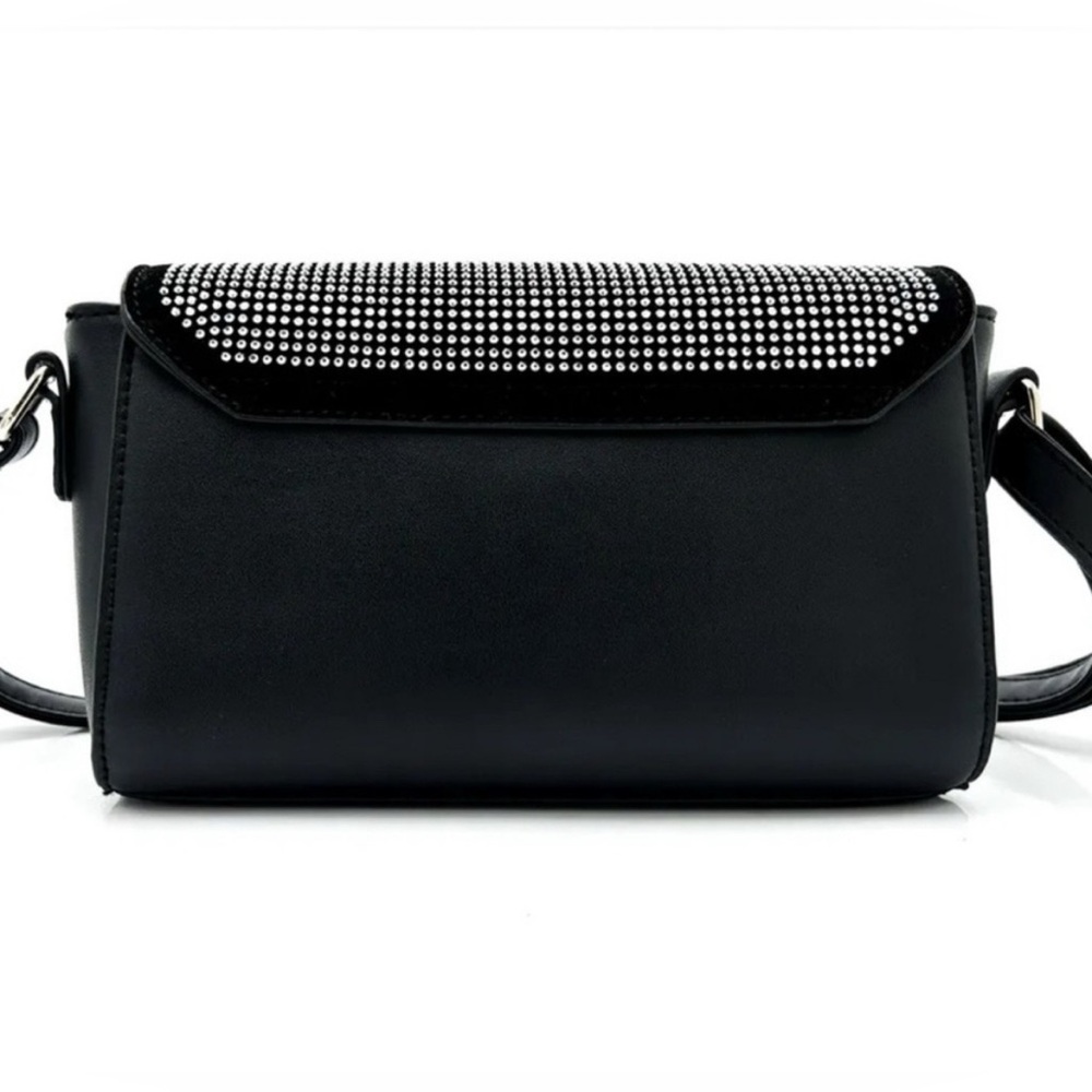 Valentino Orlandi Stud Elegant Black and Silver crossbody Bag - Picture 2 of 9